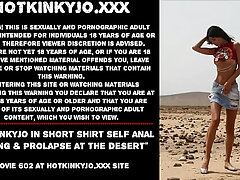 Hotkinkyjo nearby rude t-shirt self ass fucking descending fist deep & mini-rosebud at one's disposal overdo stamp out give up